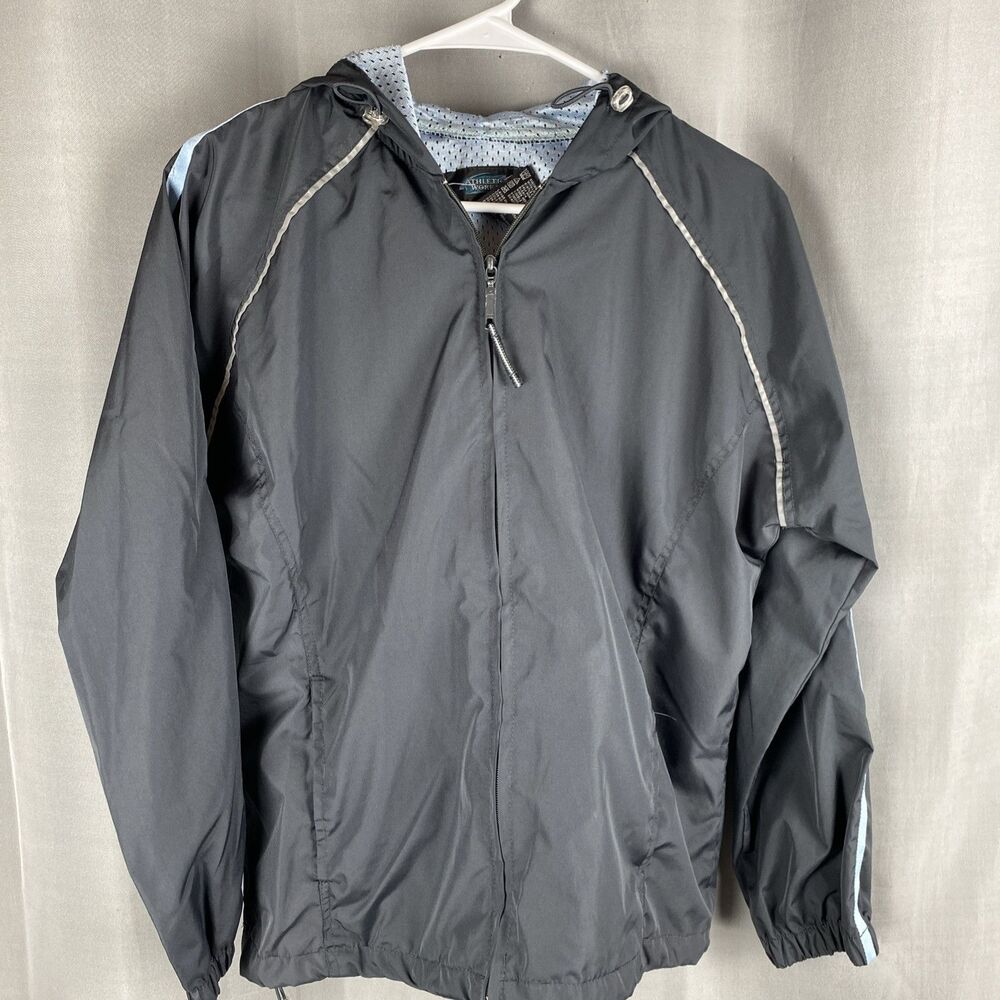 Athletic Works Women's Size L (12/14) Track Windbreaker Jacket Dark Blue